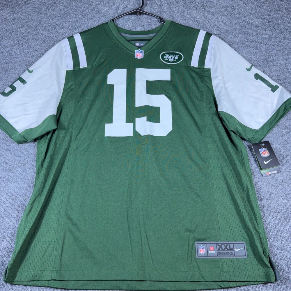 Nike NFL New‎ York Jets Tim Tebow 15 Jersey Mens XXL Green White NWT - Picture 3 of 8